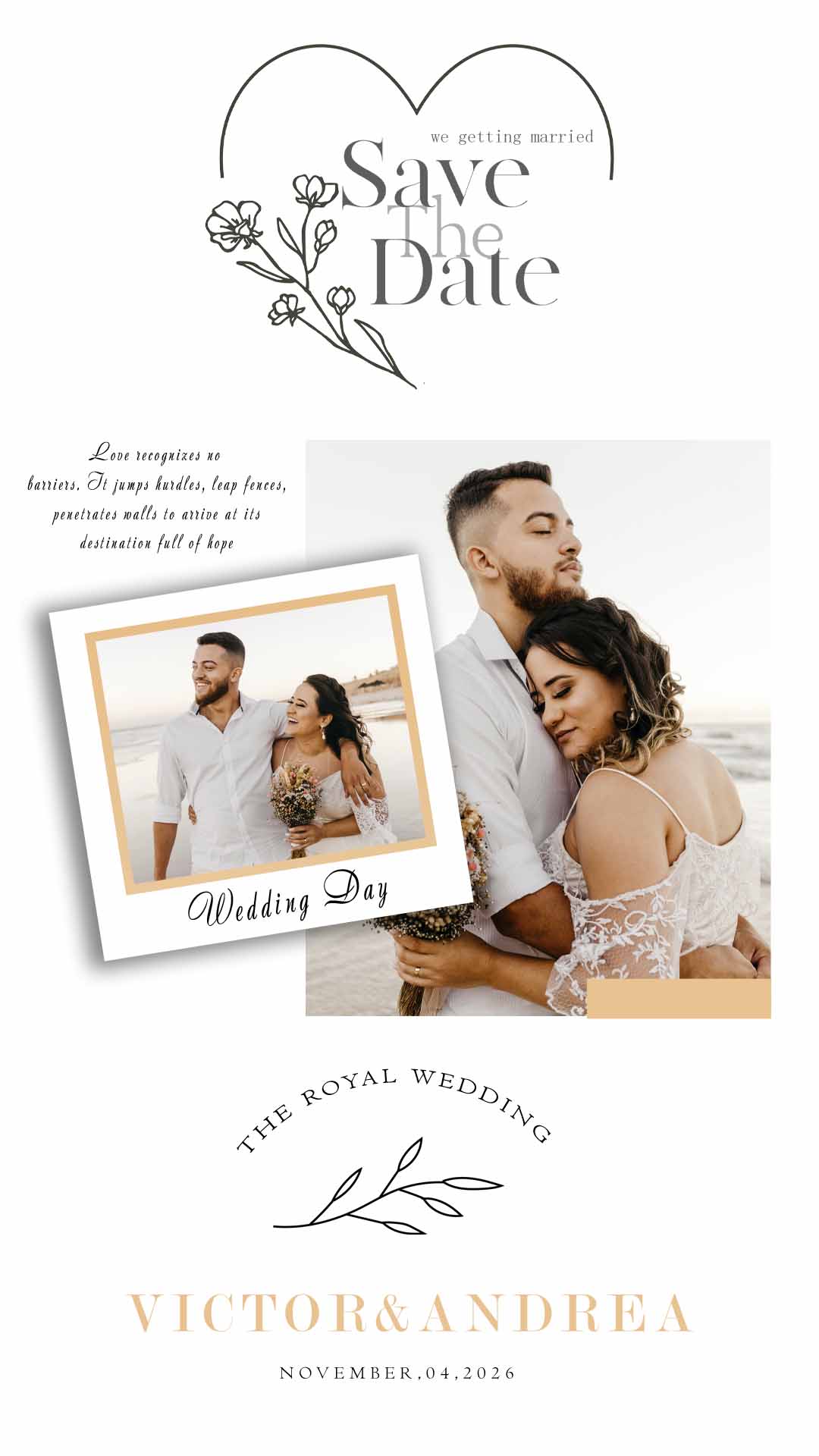 Free Creative WhatsApp Wedding Invitation PSD Template - Photon Weddifly