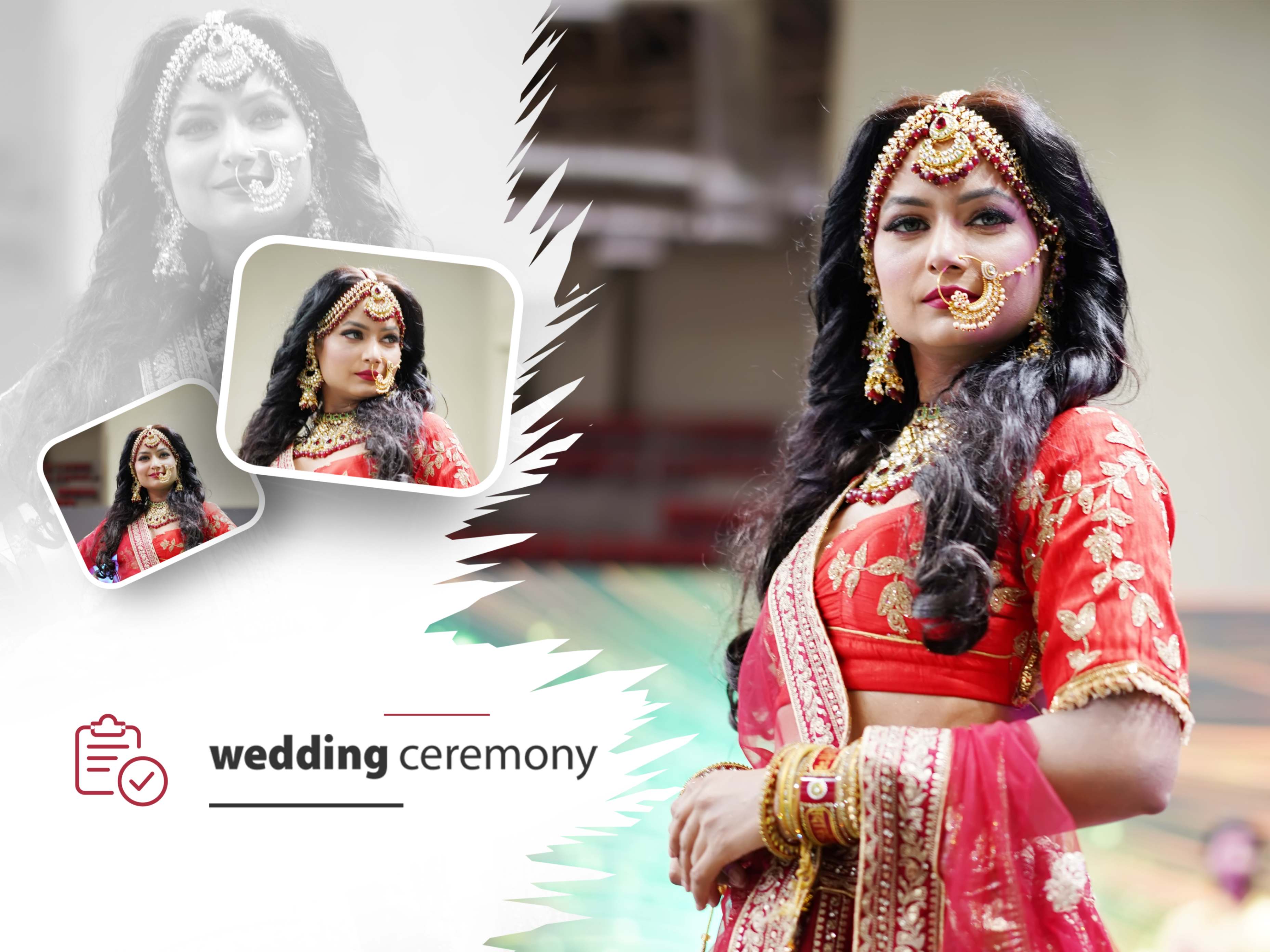 18×24 Wedding Album Cover PSD Template